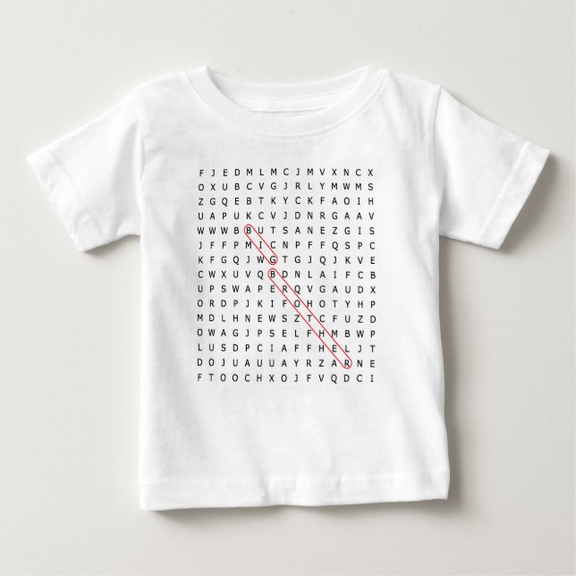 Big Brother Word Search Kid's T-Shirt (Front)