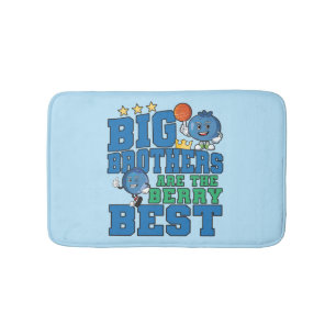 Big Brothers are the Berry Best - Blueberry Pun Bath Mat