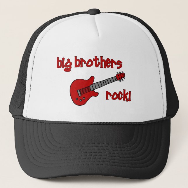 Big Brothers Rock! with Guitar Trucker Hat (Front)