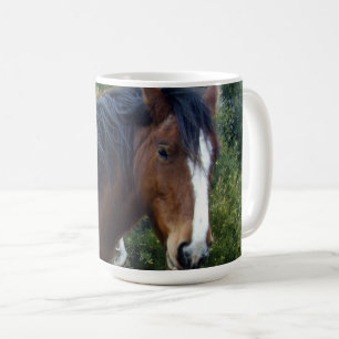 Big Brown Clydesdale Horse, Coffee Mug