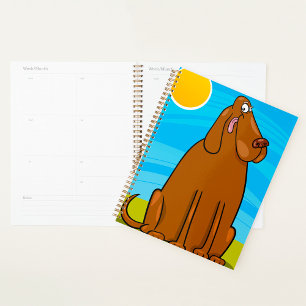 Big Brown Dog Spiral Planner