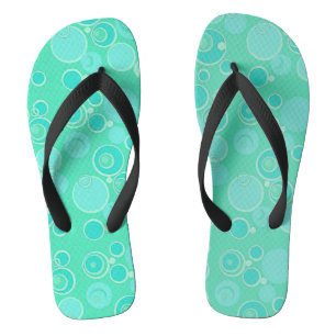 Big Bubblegum Bubbles Everywhere Teal Thank You Thongs