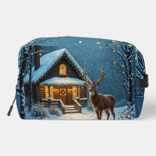 Big Buck's Snowy Christmas Visit Dopp Kit