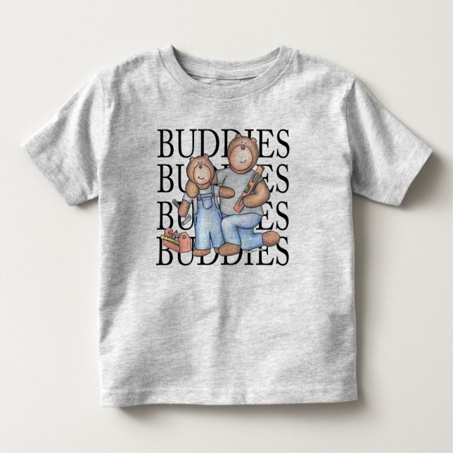 Big Buddy Little Buddy Carpenter Toddler T-Shirt (Front)