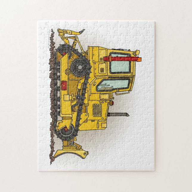 Big Bulldozer Dozer Jigsaw Puzzle (Vertical)