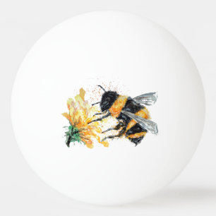 Big Bumble Bee collecting Pollen Ping Pong Ball