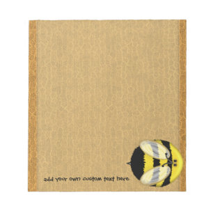 Big Bumble Bee Small Custom Notepad