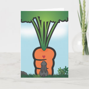 Big Bunneh Carrot Card