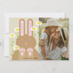 Big Bunny Photo Easter Holiday Card