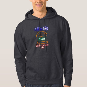 Big Buns Funny Burger Hoodie
