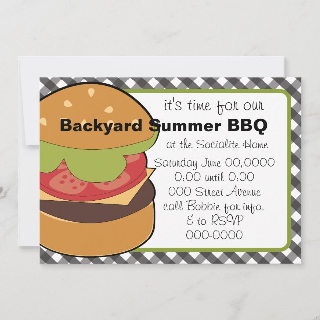 Big Burger Invitation (Front)