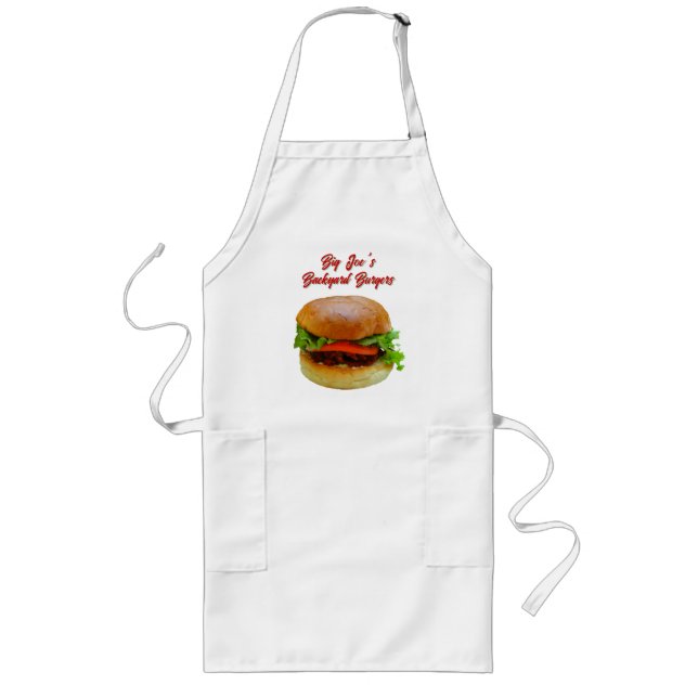 Big Burger Kitchen Apron For Guys (Front)