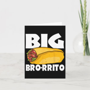 Big Burrito Mexican Food Cinco De Mayo Card