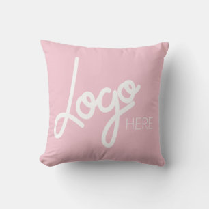 Big Business Logo Promotional Brand Pink Cushion