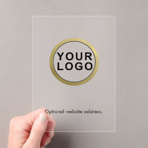 Big Business Logo Website Corporate Event  Acrylic Invitations