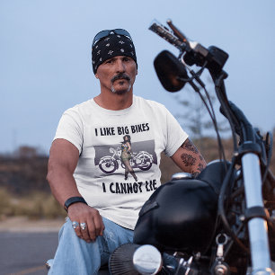 BIG BUTT BG BIKES Motorcycle Biker FUNNY T-shirts