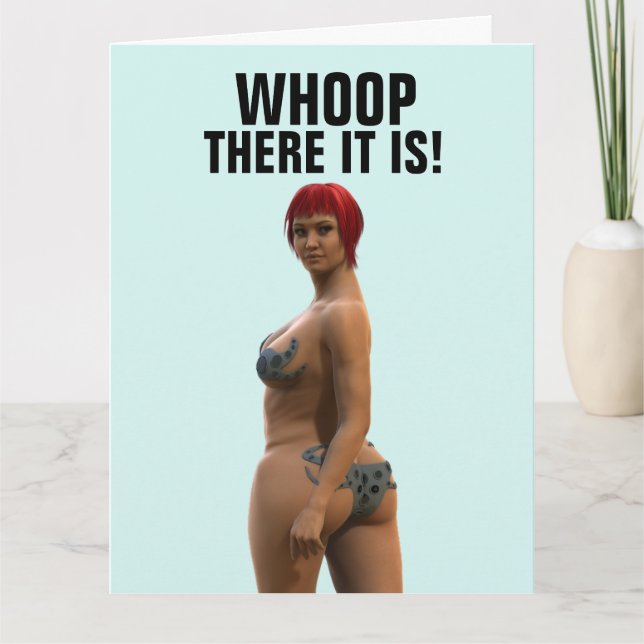 BIG BUTT GIRL OVERSIZED BIRTHDAY CARDS (Front)