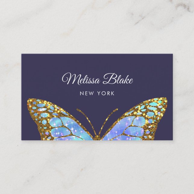 big butterfly design business card (Front)