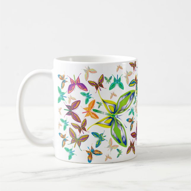 Big Butterfly Dreams Coffee Mug (Left)