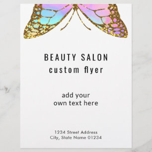 big butterfly logo flyer