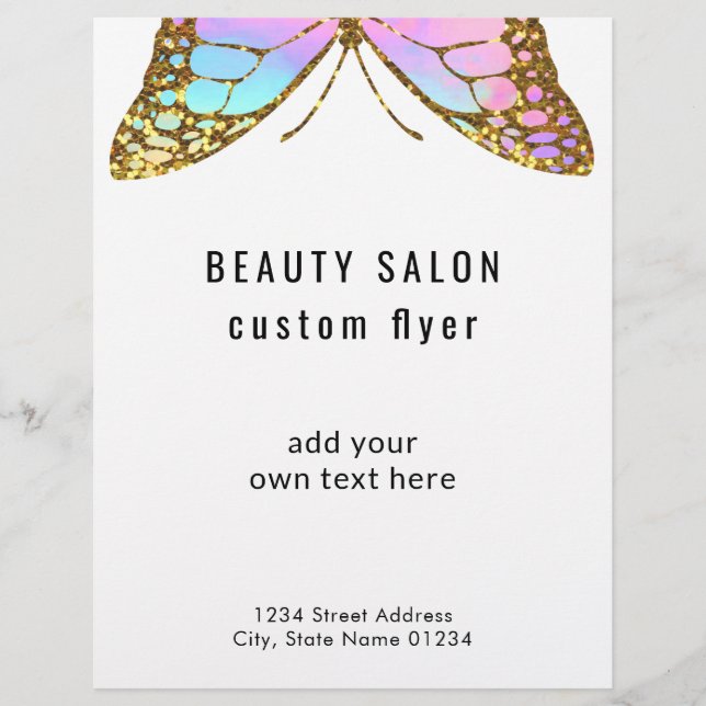 big butterfly logo flyer (Front)