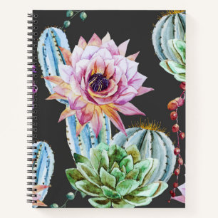 Big Cactus Pattern Notebook