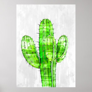 Big Cactus Plant Poster