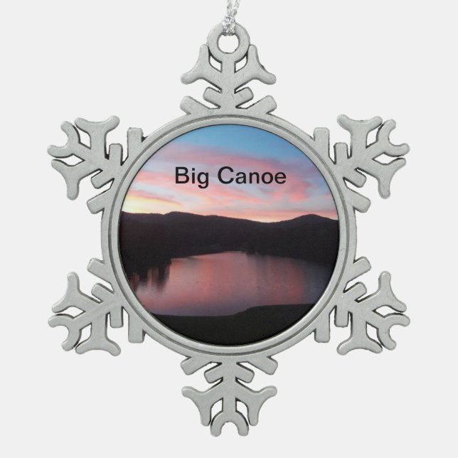 Big Canoe Christmas Ornament (Front)