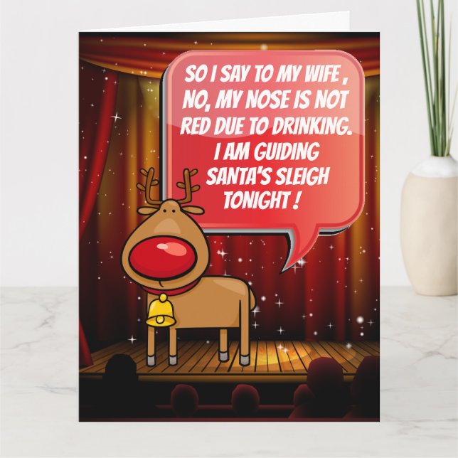 Big Card Christmas Humour  (Front)