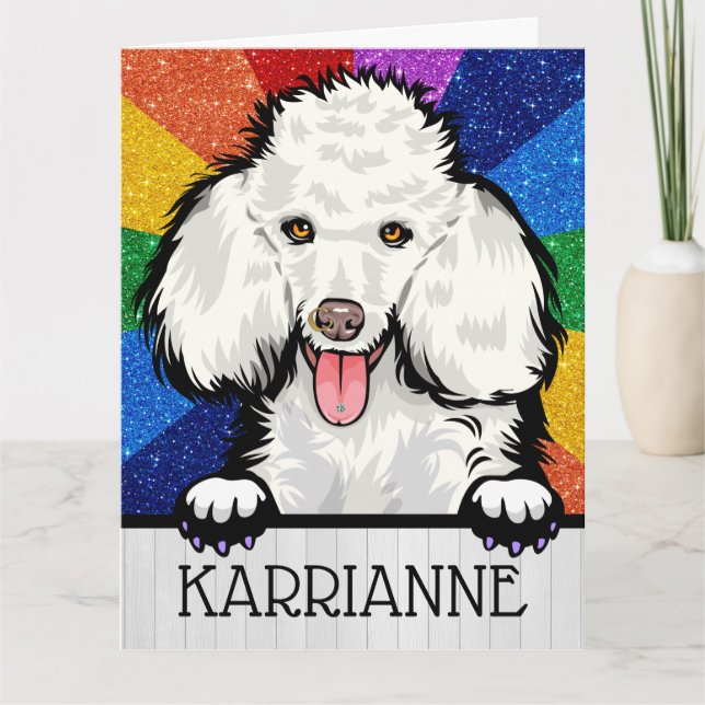 Big Card Poodle (Front)