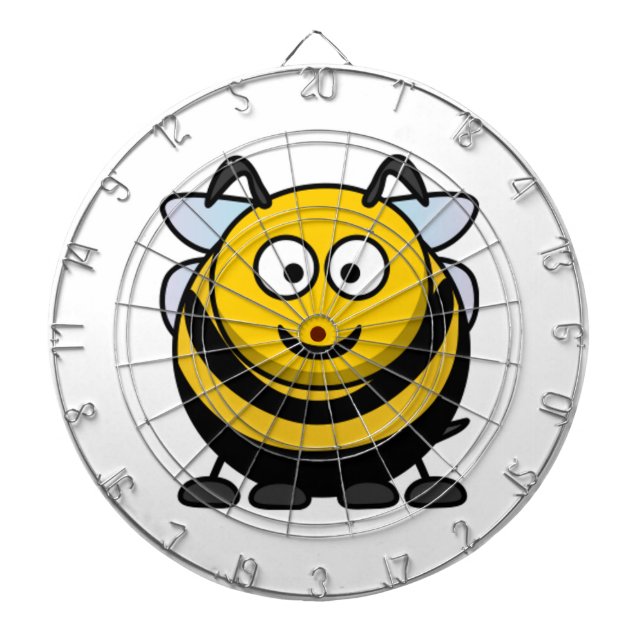 Big Cartoon Bumble Bee Dartboard (Front)