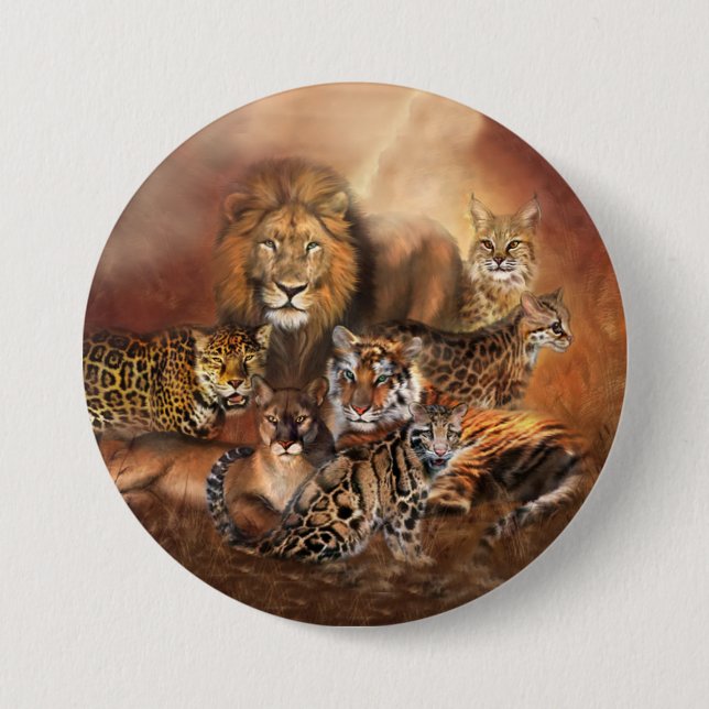 Big Cat Art Button (Front)