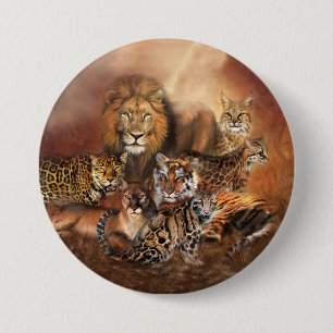 Big Cat Art Button
