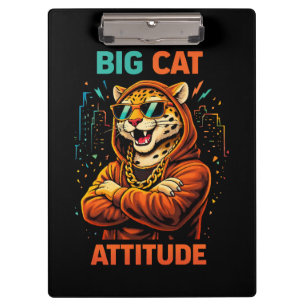 Big Cat Attitude Clipboard