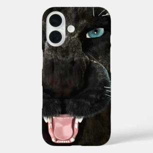 Big Cat Black Panther iPhone 16 Case