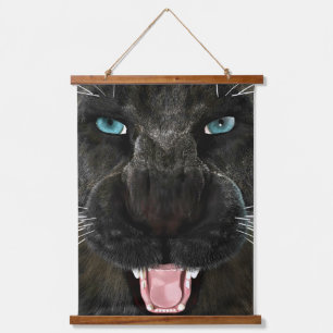 Big Cat Black Panther Hanging Tapestry