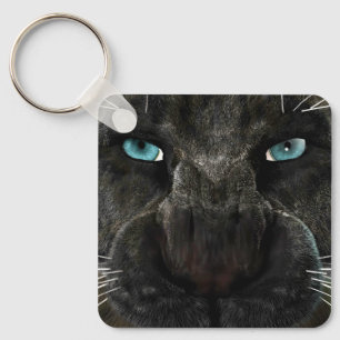 Big Cat Black Panther Key Ring