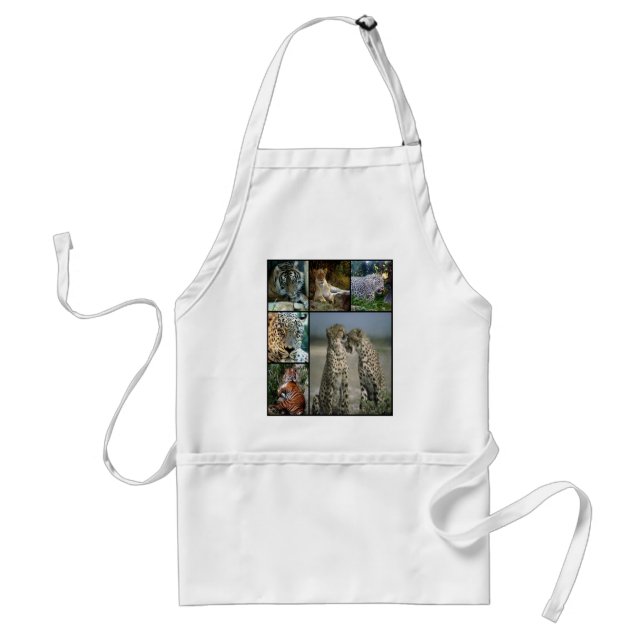 Big Cat collage Standard Apron (Front)