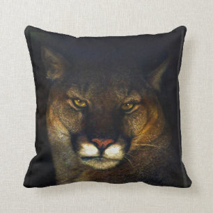 Big Cat Cougar Mountain Lion Art Design Cushion