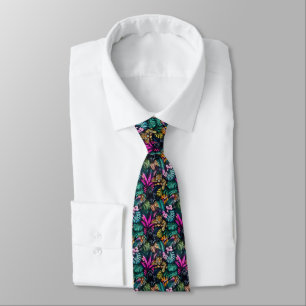 Big Cat Dreams Seamless Surface Pattern Tie