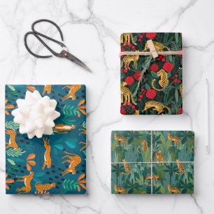Big Cat Jungle Wrapping Paper Sheets