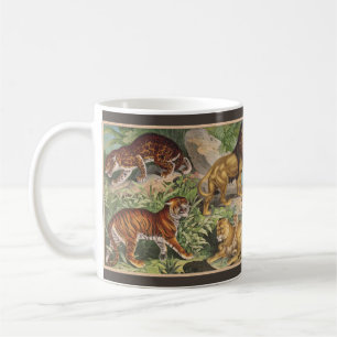 Big Cat Lions Tigers, Leopards, Animals Print Coffee Mug