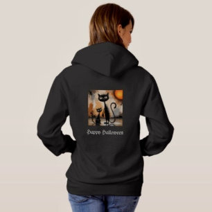 Big Cat Little Cat Halloween  Hoodie