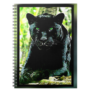 Big Cat Models: Green Eyed Black Panther Notebook