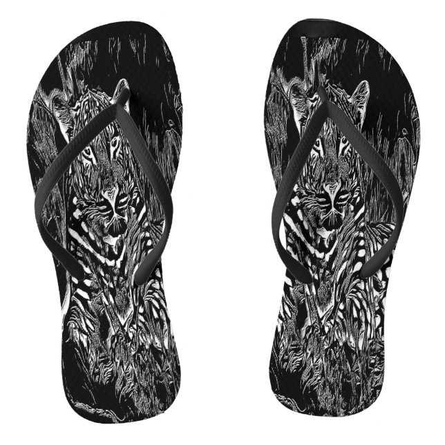 Big Cat Models: Leopard Laze 01-02 Thongs (Footbed)