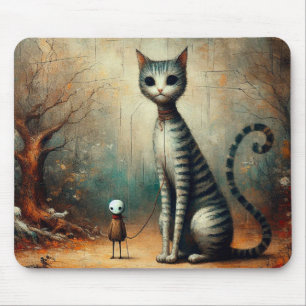 Big cat mouse pad