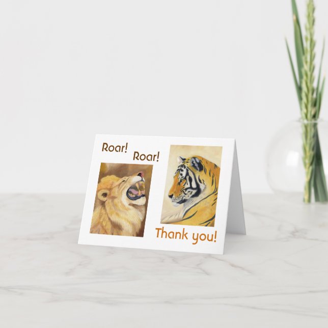 Big Cat Thank You card (Front)