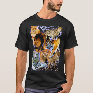 BIG CATS and Lightning Retro 90s 2000s Very Cool A T-Shirt