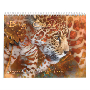 BIG CATS WILDLIFE ART CALENDAR