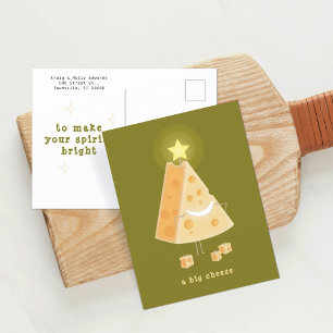 Big Cheese Christmas Postcard